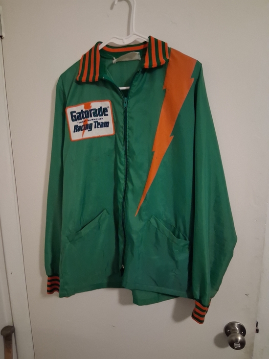Other - Lightweight Green & Orange Shirt Jacket